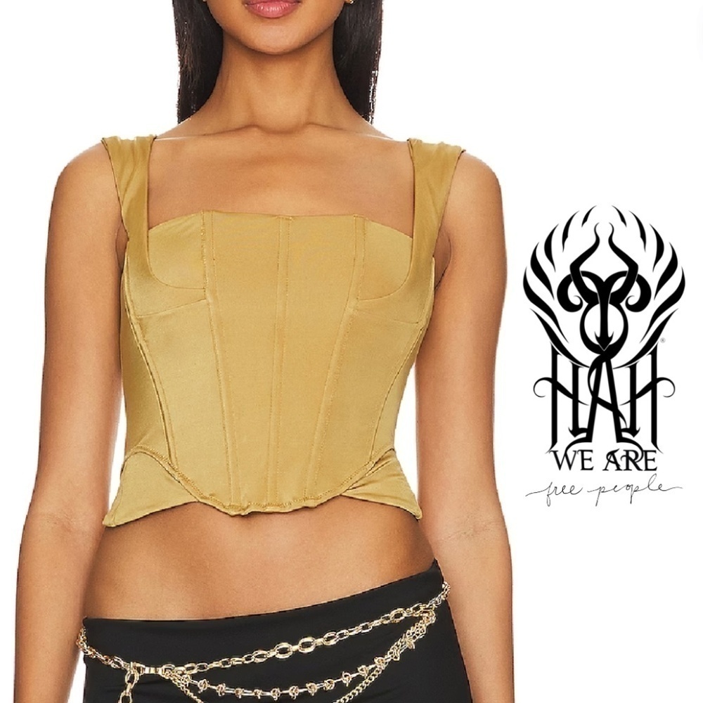 We Are HAH NWT Free People Knock Out Top - Shroom - Size Small